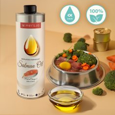 Mersjo Mersjo 100% norveško lososovo ulje za pse i mačke u aluminijskoj limenci 1000 ml