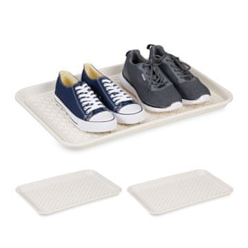 Northix Set od 3 posude za cipele 60 x 40 cm od plastike