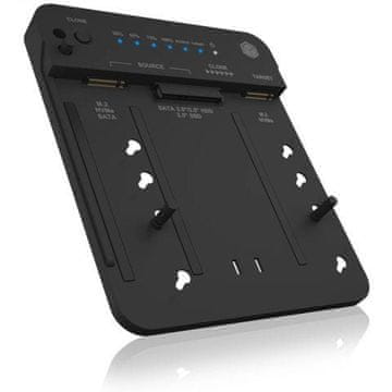 RaidSonic IB-2913MCL-C31 2.5"/2.5"/M.2 USB C priključna stanica napajanje