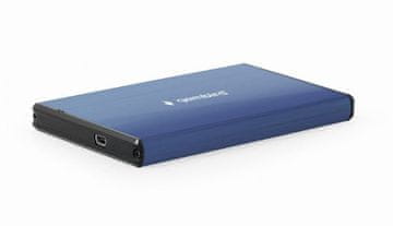 Gembird EE2-U3S-3-DB USB3.0 mini 2.5" plavo aluminijsko prijenosno kućište za tvrdi disk
