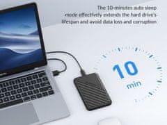 Orico 25PW1-U3-BK-EP USB 3.0 C HDD/SSD 2.5" crno kućište za disk