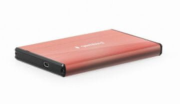 Gembird EE2-U3S-3-P USB3.0 mini 2.5" ružičasto aluminijsko prijenosno kućište za tvrdi disk