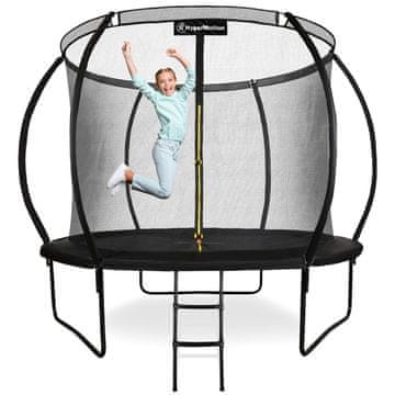 HyperMotion Dječji trampolin 305 cm s unutarnjom mrežom za vrt - nosivost 100 kg, za djecu stariju od 3 godine, ljestve za ulazak, otpornost na UV