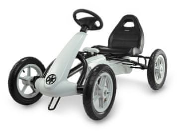 HyperMotion Dječji gokart na pedale s velikim kotačima na napuhavanje - nosivost 50 kg, dob 5 do 8 godina, ručna kočnica, metalni okvir