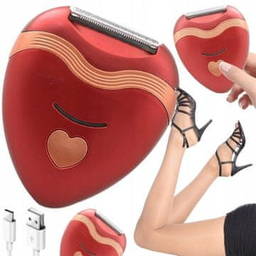 Verkgroup Ženski punjivi mini električni epilator za noge, bikini i tijelo s USB-om