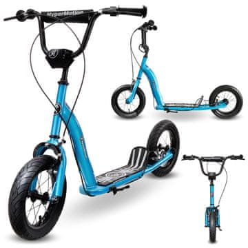 HyperMotion Dječji romobil s kotačima promjera 30 cm s ručnim kočnicama - nosivost 50 kg, podesivi upravljač, za gradsku i terensku vožnju, od 5 godina