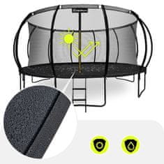 HyperMotion Dječji trampolin promjera 487 cm s unutarnjom mrežom - nosivost 150 kg, za djecu stariju od 3 godine, otpornost na vremenske uvjete i UV zrake
