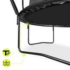 HyperMotion Dječji trampolin promjera 366 cm s unutarnjom mrežom - nosivost 150 kg, dvostupanjske ljestve, otpornost na UV, za djecu stariju od 3 godine