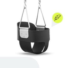 HyperMotion Lančana ljuljačka s visokim naslonom za malu djecu - nosivost 22 kg, školjkasto EVA sjedalo, pocinčani lanci duljine 150 cm