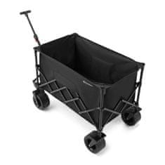 HyperMotion Sklopiva transportna kolica za plažu nosivosti 80 kg - volumen 200 l, kotači promjera 7 inča, podesiva ručka, torba za nošenje