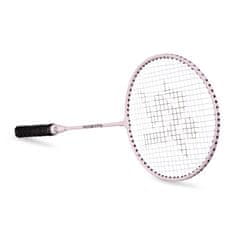 HyperMotion Set reketa za badminton 66 x 20 cm s prijenosnom torbom - rekreativna vanjska igra, dob 10+ godina, ružičasta boja, lagana sportska oprema