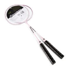 HyperMotion Set reketa za badminton 66 x 20 cm s prijenosnom torbom - rekreativna vanjska igra, dob 10+ godina, ružičasta boja, lagana sportska oprema