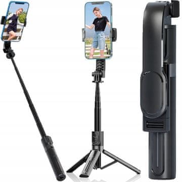 Verkgroup 3u1 univerzalni teleskopski selfie štap i stativ s Bluetooth daljinskim upravljačem 90 cm
