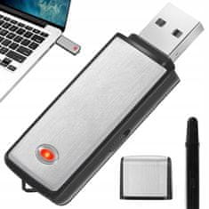 Verkgroup Mini špijunski snimač na baterije, USB stick, diktafon od 8 GB