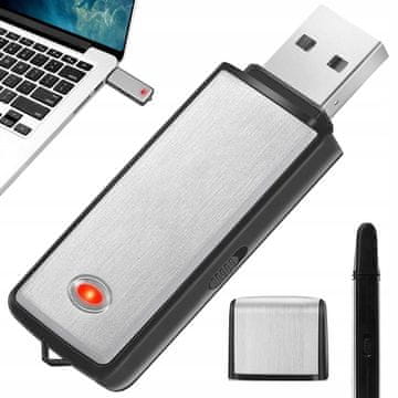 Verkgroup Mini špijunski snimač na baterije, USB stick, diktafon od 8 GB