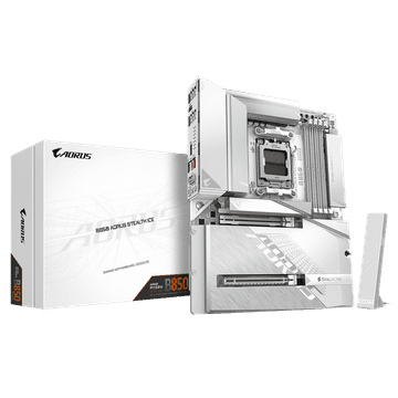 Gigabyte B850 A STEALTH ICE matična ploča, AM5, ATX, DDR5, WiFi