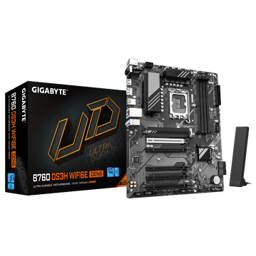 Gigabyte Matična ploča B760 DS3H WF6E GEN5, LGA1700, ATX, DDR5, WiFi
