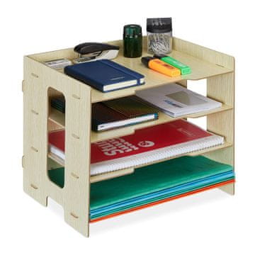 Northix MDF organizator dokumenata s 3 pretinca za A4