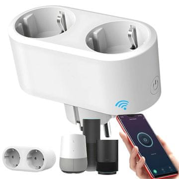 Verkgroup Dvostruka pametna WiFi utičnica do 3120 W SMART LIFE