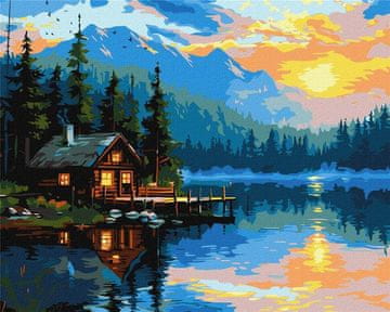Rayher.	 Slikanje po brojevima, Lake cosiness, 40x50 cm
