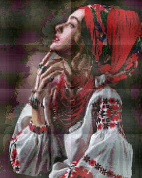 Rayher.	 Dijamantni mozaik, Flowers - stars, 40x50 cm