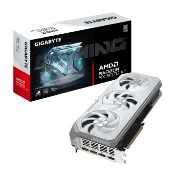 Gigabyte Radeon RX 9070 XT GAMING OC ICE 16G grafička kartica, 16GB GDDR6 (GV-R907XGAMINGOCICE-16GD)