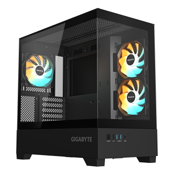 Gigabyte C201 PANORAMSKO kućište, ATX, RGB, crno (GB-C201P)
