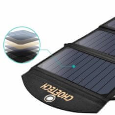 Choetech solarni panel 19W USB TipA putni SC001
