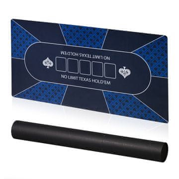 Northix Podloga za poker stol 120x60 cm neklizajuća vodootporna za 10 igrača