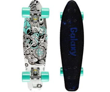 MoMi Qkids Galaxy dječji skateboard, crni