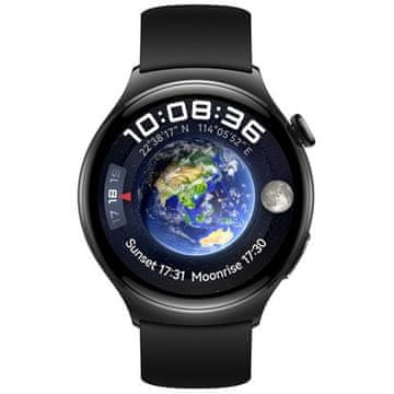 Huawei Pametni sat Watch 4 (Sport) - Black Stainless Steel Case + Black Fluoroelastomer Strap