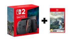Nintendo Switch 2 konzola s igrom Hogwarts Legacy, svijetloplava/crvena