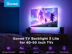 Govee Envisual TV Backlight 3 Lite, 101,60–127,00 cm (40–50), crna
