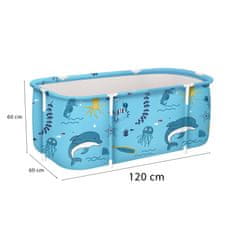 Aga Sklopiva prijenosna kada 120x60x50 cm Svijetloplava