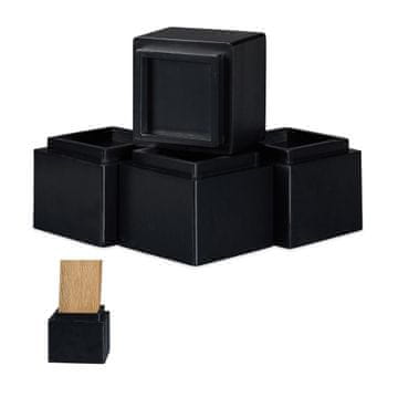 Northix Set od 4 podizača za namještaj od bambusa u više boja