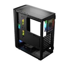 Modecom Aramis ARGB Midi ATX kućište 2xUSB2.0, 1xUSB3.0 Ventilator: 4x12cm, kaljeno staklo, RGB, Gaming