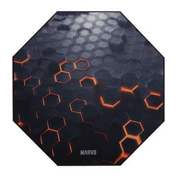 Marvo Podloga za gamersku stolicu GM03, 1100 x 1100 x 2 mm, crna