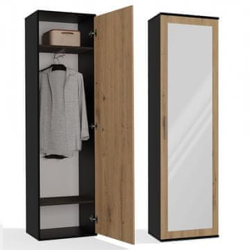 Topeshop Ormar DUO ANTRACIT ARTISAN