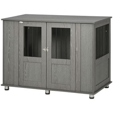 Homestar Kavez za psa 116x60x87 cm Sivi