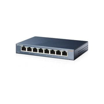 TP-Link Prekidač TL-SG108 preklopnik 8xLan 10/100/1000Mbps, metalni