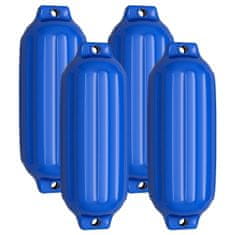 Northix Set 4 PVC bokobrana za brod 50x14 cm plavi rebrasti