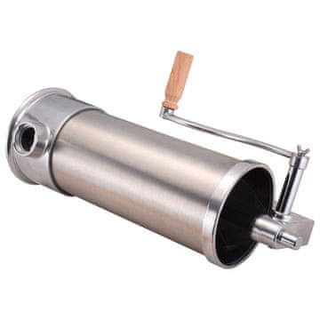 Northix Stroj za punjenje kobasica od nehrđajućeg čelika od 5 kg, stroj za punjenje kobasica uklj. 6 cijevi za punjenje