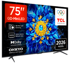 TCL 75P8L 4K UHD TV, QD Mini LED, Google TV