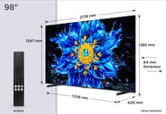 TCL 95P8L 4K UHD TV, QD Mini LED, Google TV