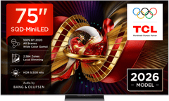 TCL 75C8L 4K UHD TV, SQD-Mini LED, GoogleTV