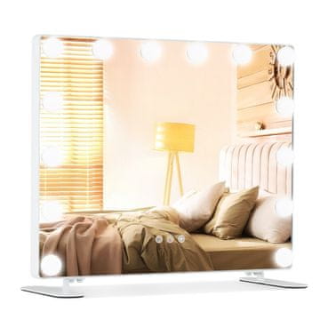 Northix Hollywoodsko LED ogledalo za šminkanje s dodirnim upravljanjem 50x40 cm