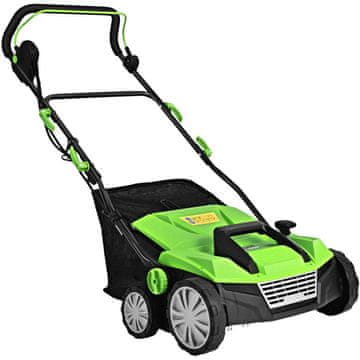 Northix Električni skarifikator 1800W aerator travnjaka 38 cm zeleni