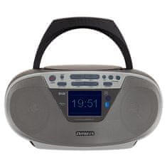 AIWA BBTU-500DAB/SL prijenosni boombox CD/MP3/USB/Bluetooth radio z DAB+/FM-RDS 