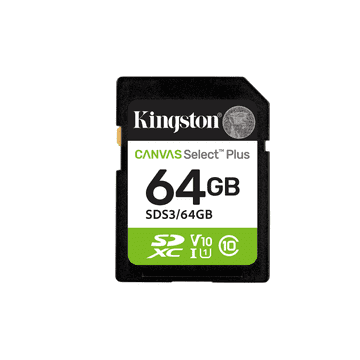 Kingston Canvas Select Plus SPOMINSKA KARTICA 64GB 4K veličina SDHC 100MB/s