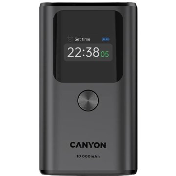 Canyon OnPower 130 TFT powerbank, 10000 mAh, tamno siva (CNS-CPB130DG)